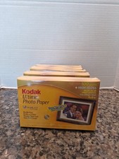 set of 5 Kodak Ultima Photo Paper High Gloss 4x6" 100 Sheets High Gloss