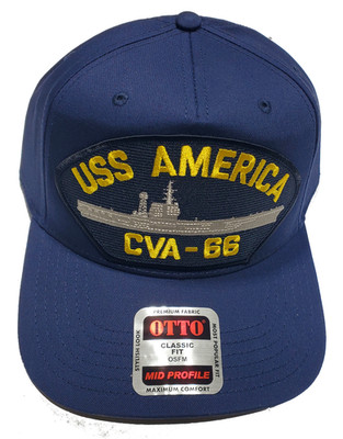 USS AMERICA CVA-66 HAT - NAVY BLUE - Veteran Owned Business