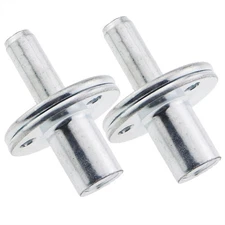 2 PCS Metal Bedpost Connectors Screw in T-Nut Furniture Hardware Fitting