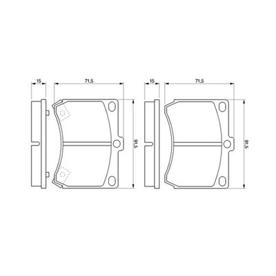   BOSCH BREMSBELAGSATZ SCHEIBENBREMSE VORNE B0YW3323Z NEU DE STOCK