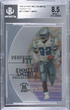 1999 Skybox Molten Metal Perfect Fit Emmitt Smith #5PF BGS 8.5 HOF 03i7