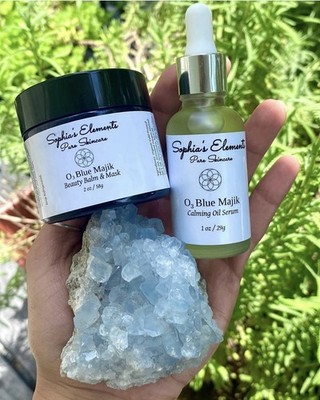 Sophia's Elements O3 Blue Majik Beauty Balm & Mask + Soothing Oil Serum