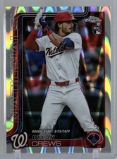 Dylan Crews 2025 Topps Chrome Update #USC190 Rookie Card (RC) RayWave Refractor