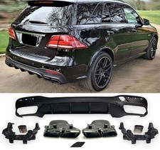 ? HECKDIFFUSOR + AUSPUFFBLENDEN FÜR MERCEDES GLE W166 63 AMG OPTIK SCHWARZ NEU ? HECKDIFFUSOR + AUSPUFFBLENDEN FÜR MERCEDES GLE W166 63 AMG OPTIK SCHWARZ NEU