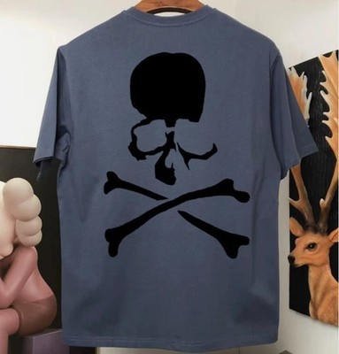 Men Mastermind Dark Skull High Street Fashion Plush Short sleeved T-shirt