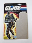 Vintage 1986 GI Joe Beach Head Ranger Cardback UNCUT File Card Only ARAH