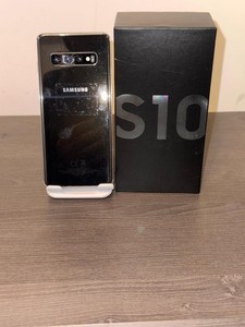 Samsung Galaxy S10 Dual SIM 128GB Prism Black entsperrt Rückseite Glasriss
