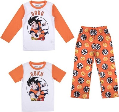Bioworld Dragon Ball Z DBZ Goku Anime Boys 3-Pack Pajama Sleepwear