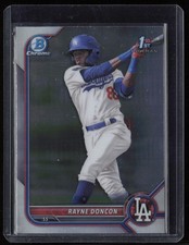 2022 Bowman Chrome #BCP-202 Rayne Doncon Prospects