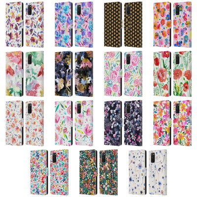 OFFICIAL NINOLA FLORAL LEATHER BOOK WALLET CASE COVER FOR SAMSUNG PHONES 1