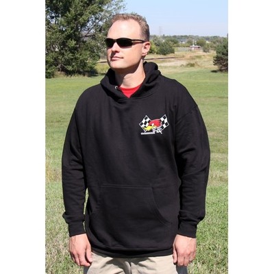 Clay Smith Cams Mr. Horsepower Checkered Flag Black Hoodie XXL