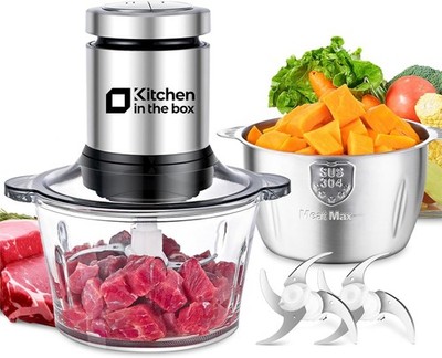 Kitchen in the Box Zerkleinerer, Elektrisch, 400W, Multi-Zerkleinerer, Edelstahl