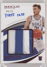 2021 Immaculate Collegiate Premium Rookie Red 9/25 Matthew Hurt Patch Auto 0c3