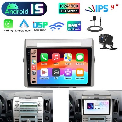For Toyota Corolla Verso 2004-2009 CarPlay Android 15 Car GPS Stereo Radio 4+64G