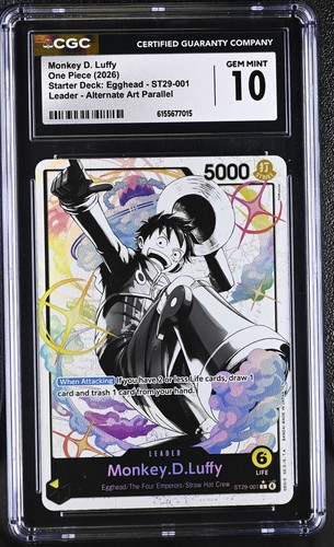 Monkey.D.Luffy (Parallel) graded CGC 10 for sale on eBay