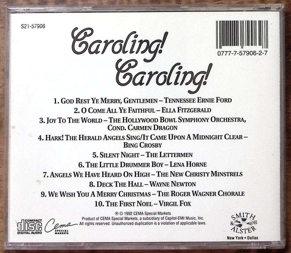 CAROLING! CAROLING! CEMA SPECIAL MARKETS CD 4372 Foto 2 de 3