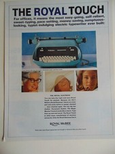 1964 ROYAL TYPEWRITER The ROYAL TOUCH vintage print ad thumbnail