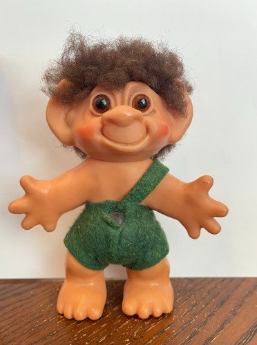 Vntage Cow 1964 Dam Troll Dam Thngs Est Troll Doll 3 Wth Salt