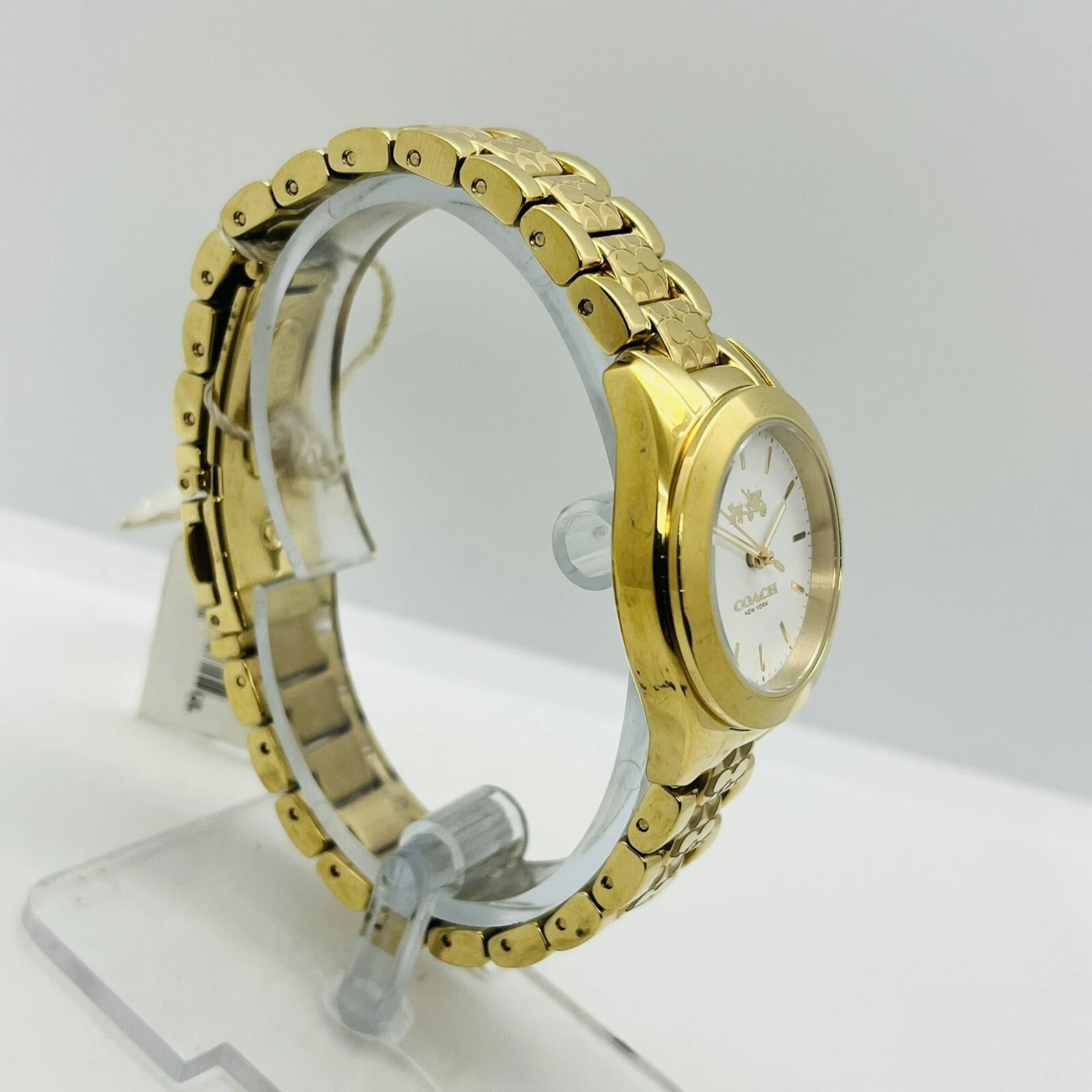 Orologio COACH Tristen Donna Quadrante Bianco Oro Acciaio Inox 3ATM 28mm 14502185