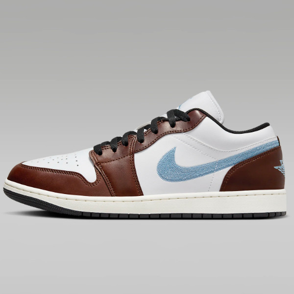 Nike Air Jordan 1 Low SE Коричневый/сине-серый (FQ7832-142) Доставляются в ускоренном порядке