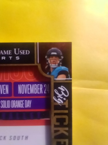 2022 Leaf In The Game Used Trevor Lawrence Auto Big Ticket Signature Ticket Stub - Picture 5 of 6