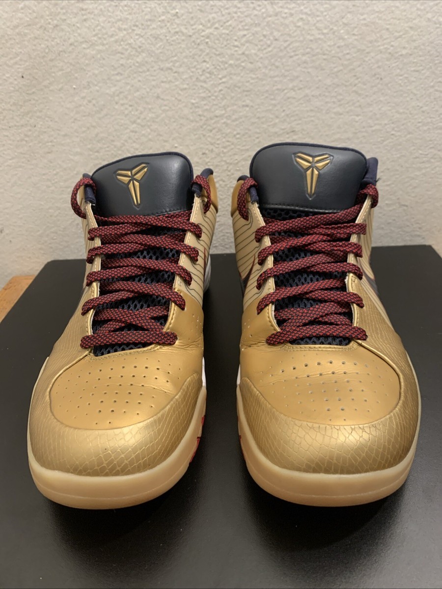 Nike Zoom Kobe 4 IV Gold Medal OG DS (2009) No Box Men Sz 12 Read