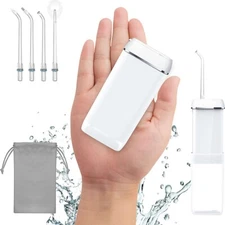 Water Flosser Mini Cordless Portable Oral Irrigator Water Teeth Cleaner Pick