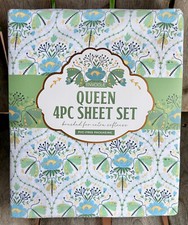 Envogue BUTTERFLY TRELLIS QUEEN Size Sheet Set