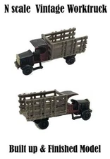 N scale 1920-30 Vintage Vehicle Stake Bed Worktruck Finished 1/160 scale truck