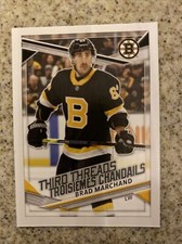 2020-21 Topps NHL Stickers Third Threads Brad Marchand #568