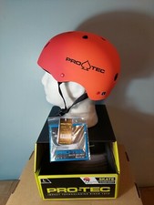 PRO-TEC Classic Skate SkateBoard Helmet Size Large Red Orange Fade Colour Protec