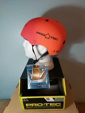 PRO-TEC Classic Skate SkateBoard Helmet Size Large Red Orange Fade Colour Protec