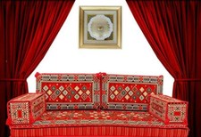 ARABIC MAJLIS JALSA TURKISH SOFA OTTOMAN STYLE FLOOR CUSHION SEATING-STRONG FOAM