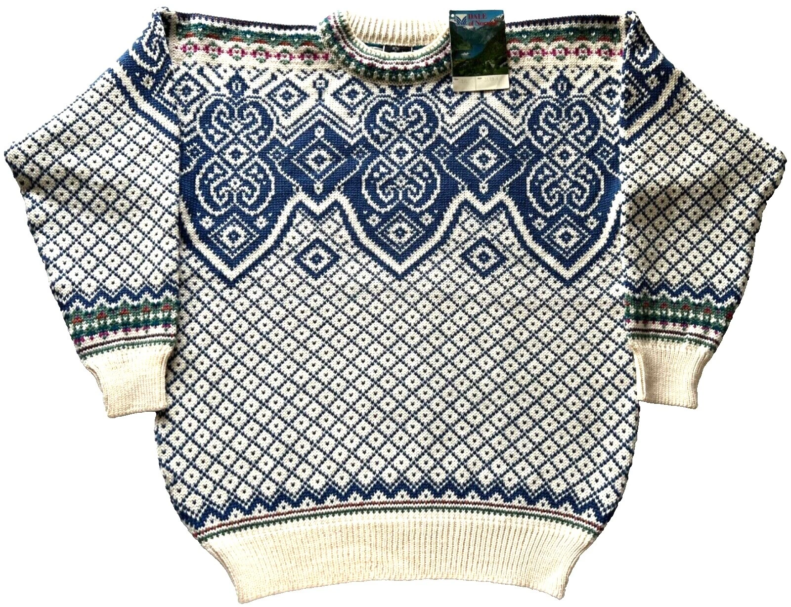 Suéteres de lana noruegos Dale of multicolor para hombre