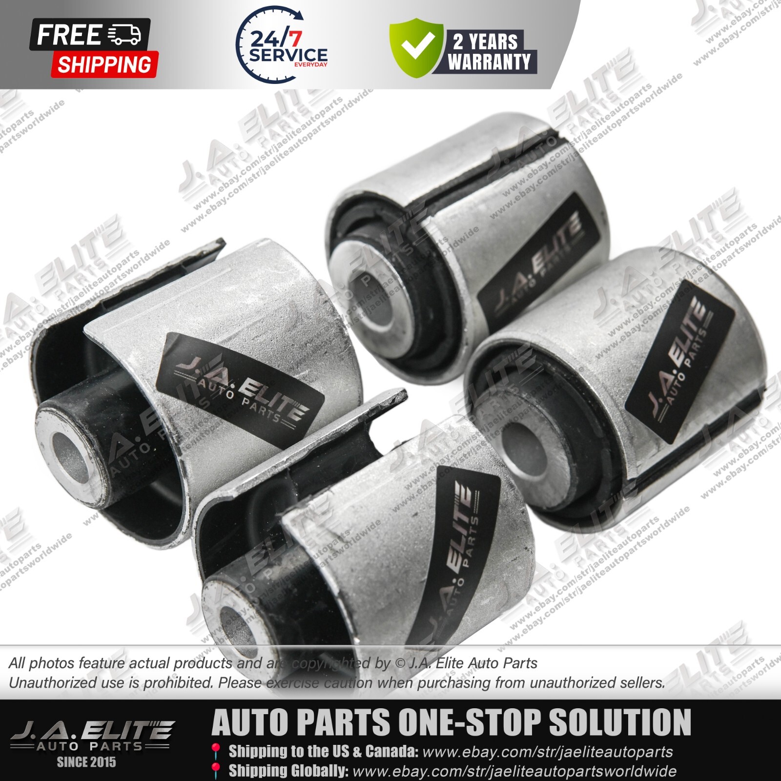 Rolls-Royce Phantom Rear Lower Control Arm Bushing Kit 4pc #33326758995