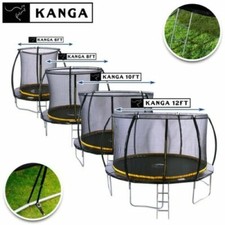 Image of TRAMPOLINE KANGA PREMIUM 6FT 8FT 10FT 12FT WITH ENCLOSURE, LADDER & ANCHOR KIT