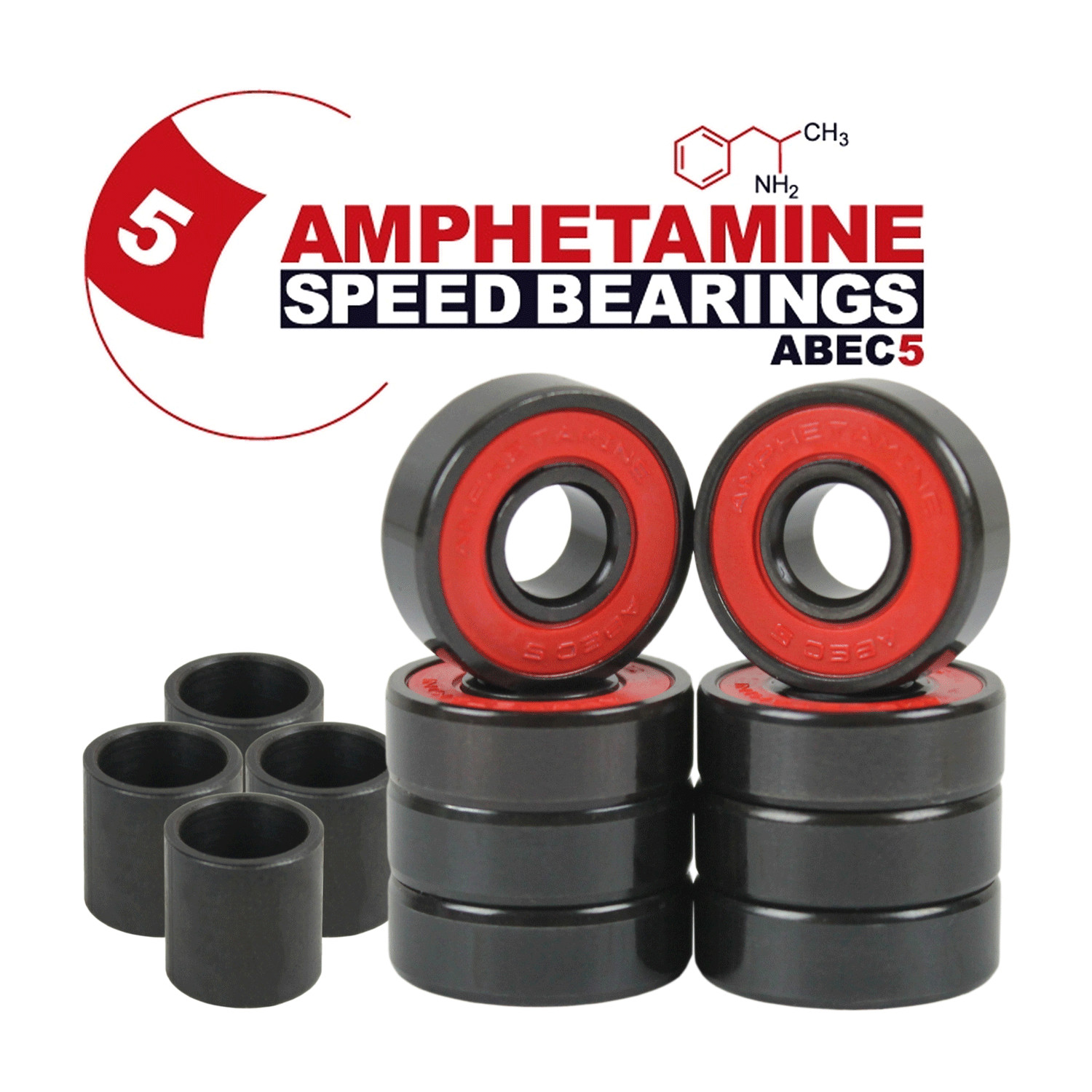 OJ Wheels Skateboard Wheels 54mm Axel Elite Mini Combo 101A with Abec 5 Bearings