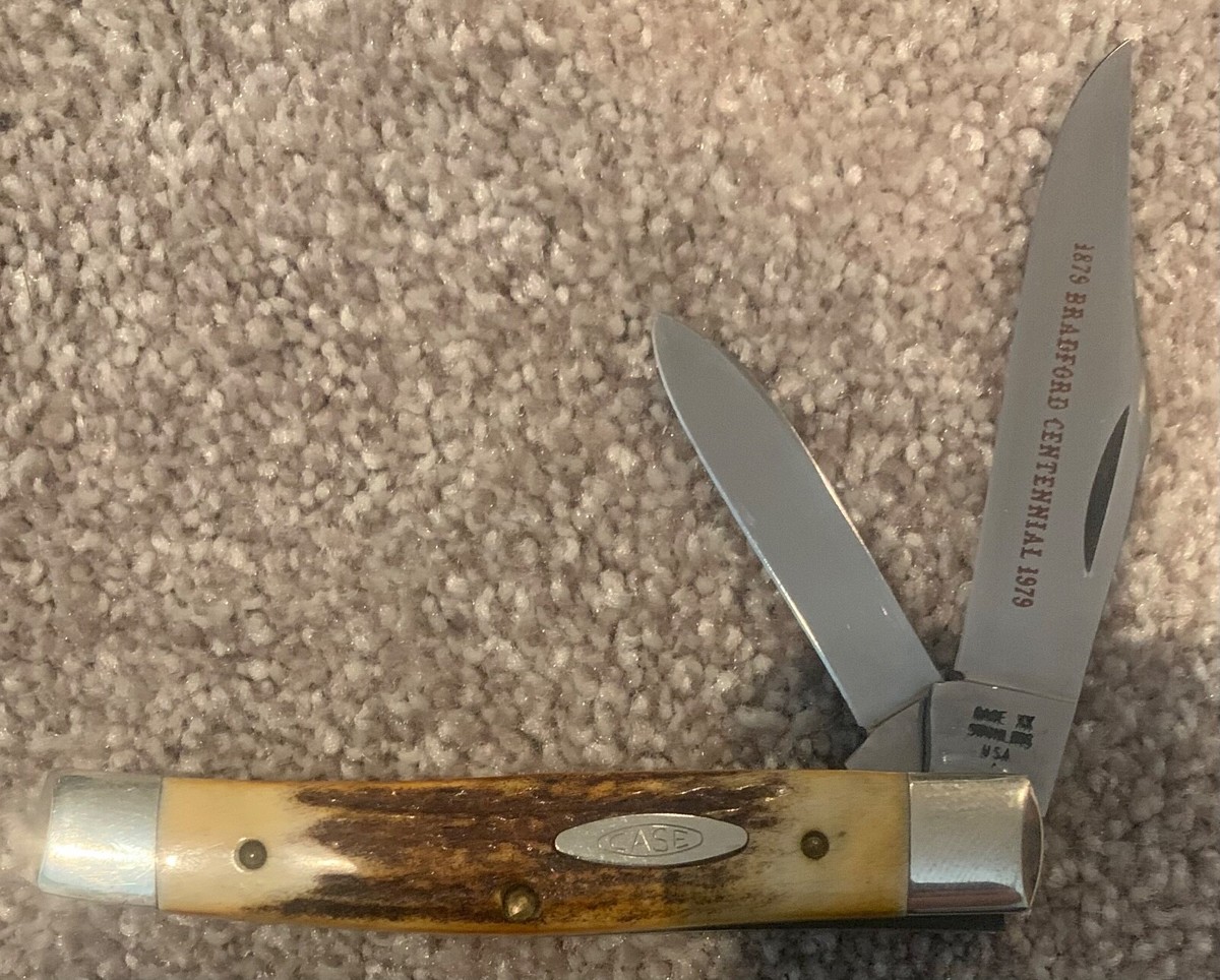 1979 CASE STAG BRADFORD CENTENNIAL TEXAS JACK KNIFE NEVER 1979 CASE STAG BRADFORD CENTENNIAL TEXAS JACK KNIFE NEVER