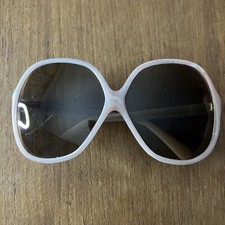 ROSE PINK 1960s 1970s Sunglasses Vintage OVERSIZED ITALY Light Pink Butterfly