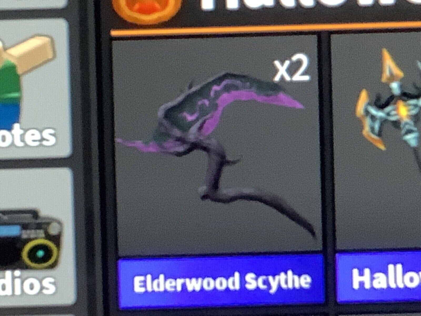 Do u guys think 18 vampire edges is worth my 2 elderwood scythes ?( it  breaks my set) : r/MurderMystery2