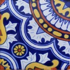 #C115) Mexican Tile sample Ceramic Handmade 4x4 inch, GET MANY AS YOU NEED !!