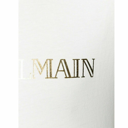 CAMISETA TOP PIERRE BALMAIN PARA HOMBRE ICÓNICO CULTO BLANCO ROTO LOGO 50 L - Imagen 6 de 7