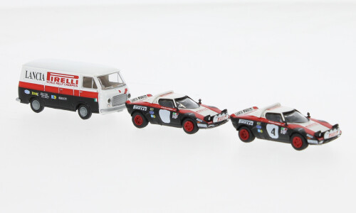 Brekina 29663 - 1/87 Set Lancia Stratos HF and Fiat 238 Box Lancia Rally 1974
