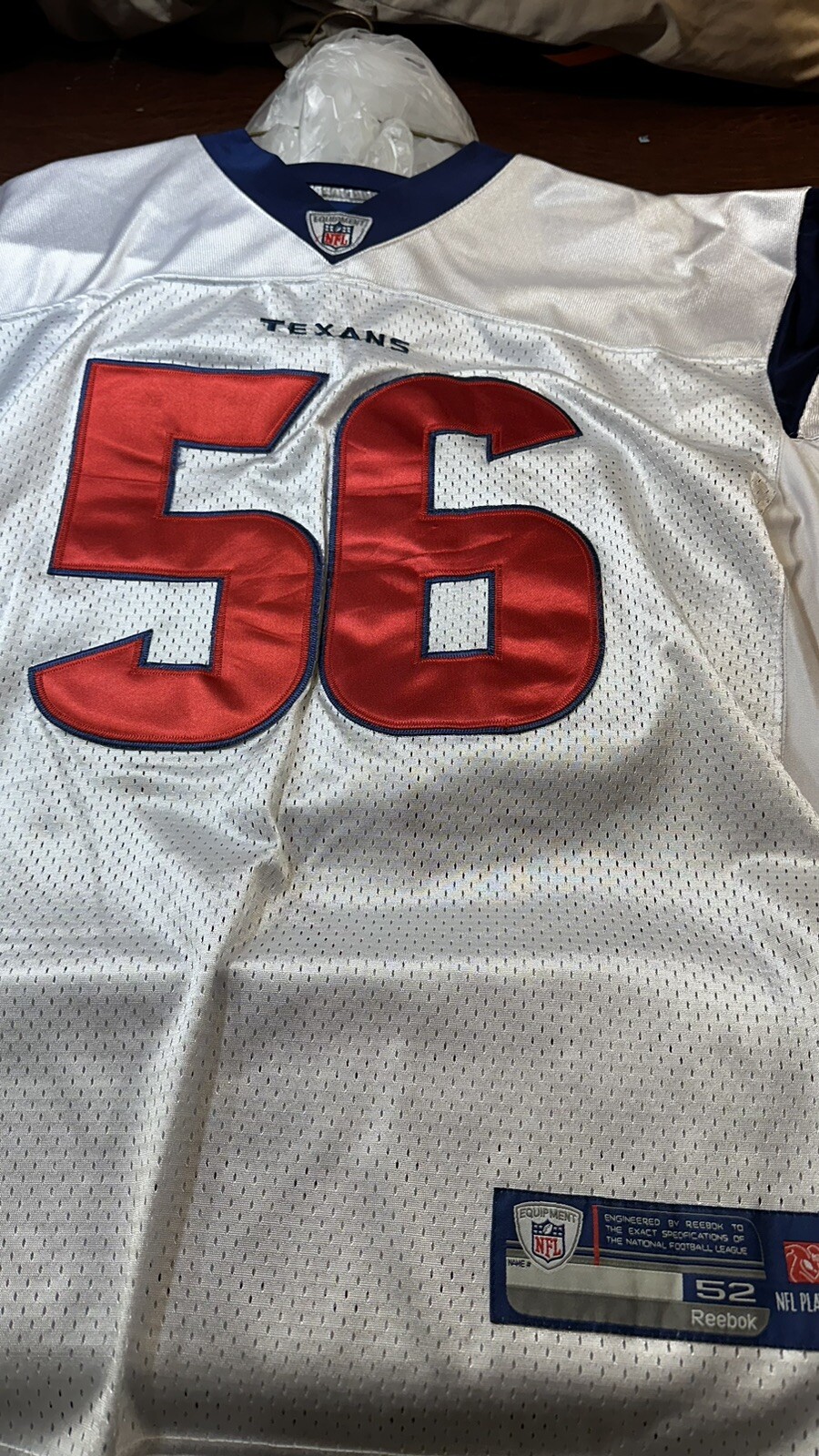 Brian Cushing Houston Texans Jersey Reebok Size-52 Authentic