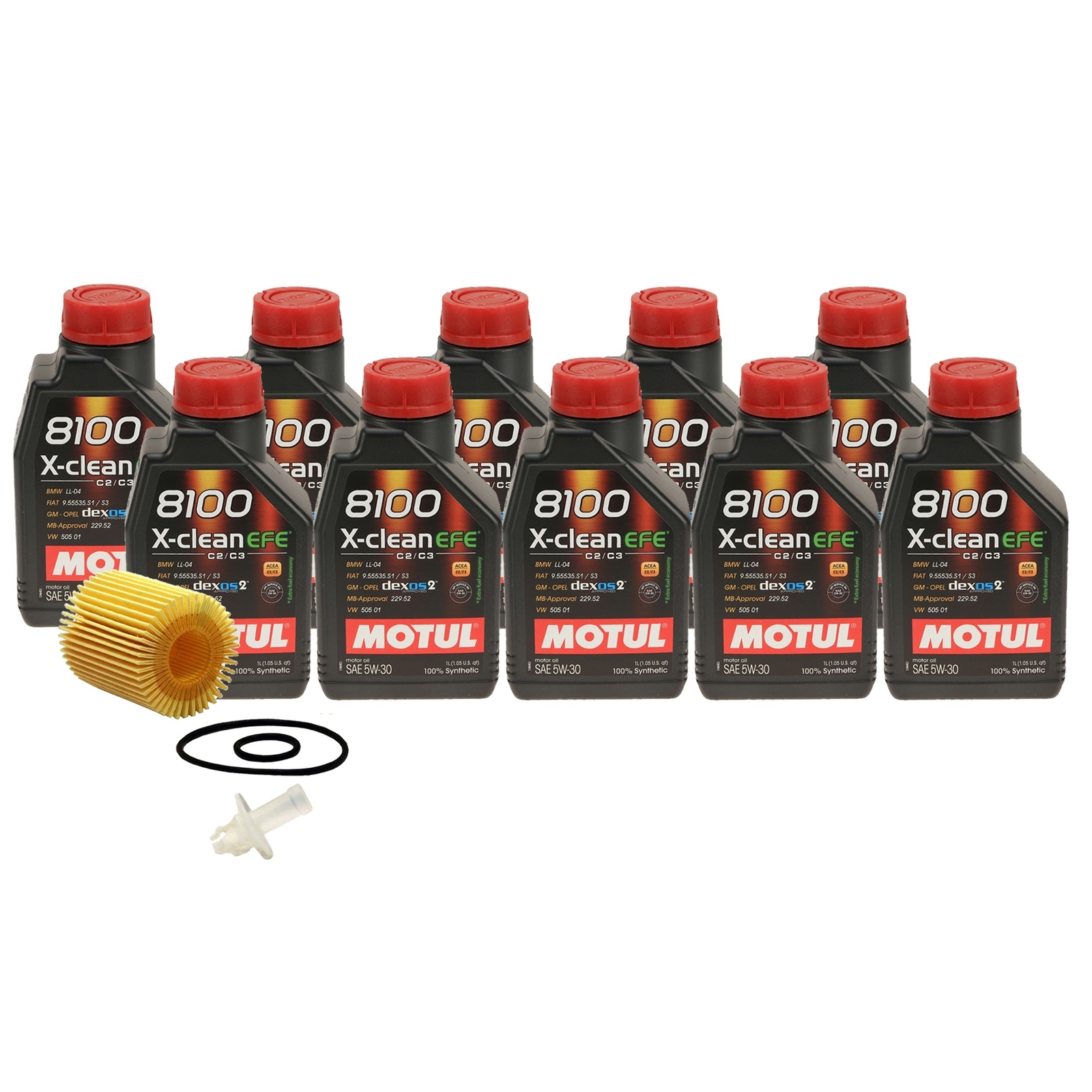 10L Motul 8100 X-CLEAN EFE 5W30 Wix Filter Motor Oil Change Kit For GS350 IS250