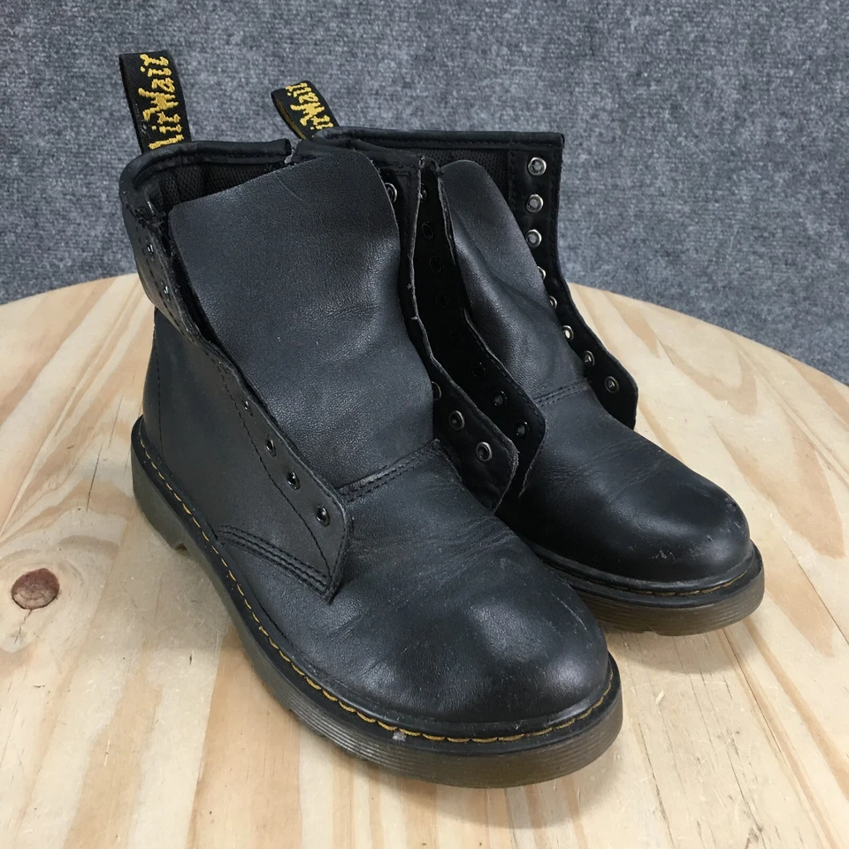 Botas Dr. Martens Juveniles 4 M Combate Negras Con cordones Cómodas Informales Tobillo 41460J Foto 3 de 4