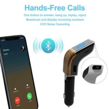 In Car Bluetooth FM Transmitter Radio MP3 Wireless Adapter Car Kit USB Charger