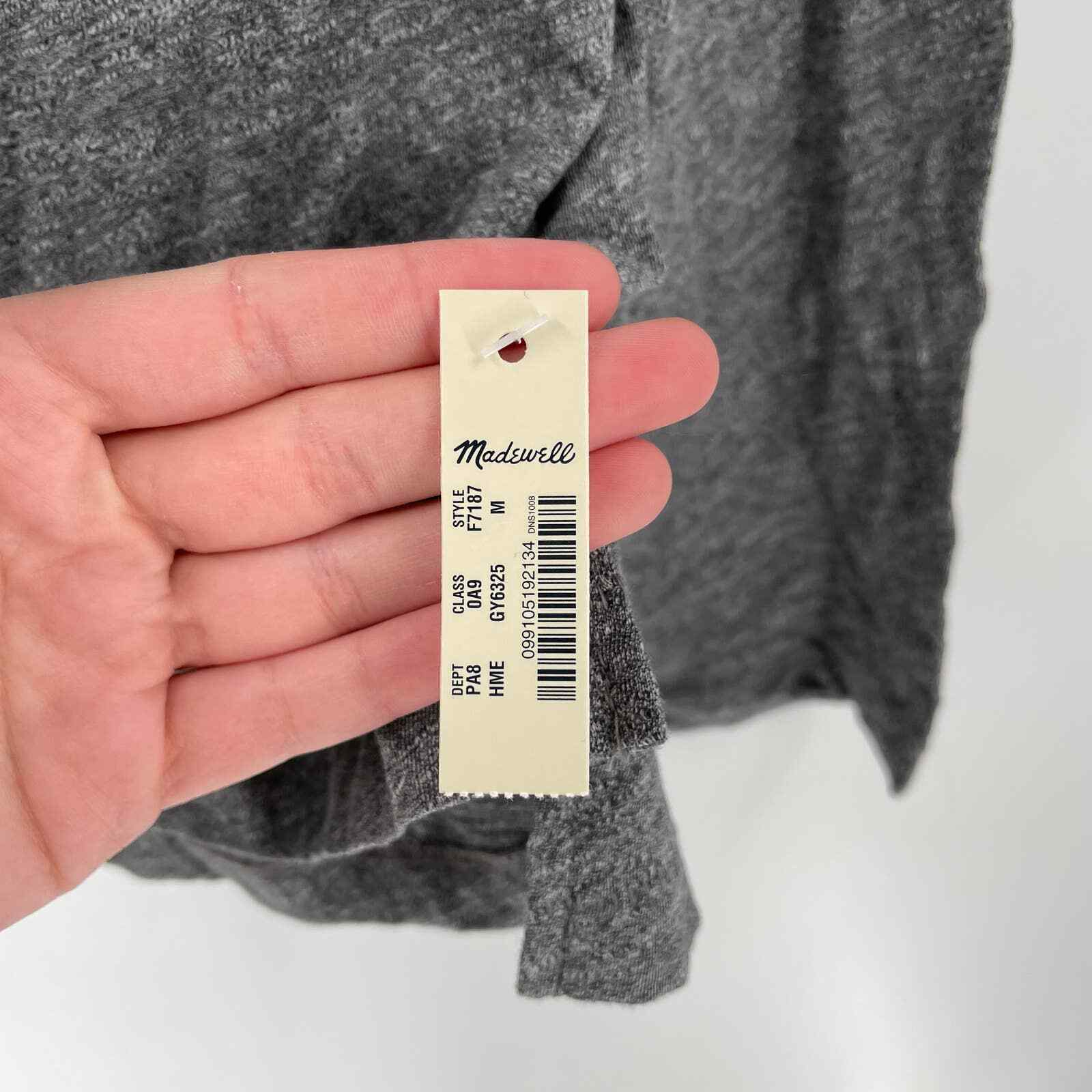 NWT Madewell Grey Whisper Cotton 