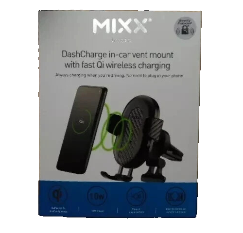 Mixx DashCharge QI Wireless In-Car Vent Mount Charger