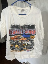 Vintage NASCAR Big Print T-Shirt 2XL UNOH Perfect Storm 150 Ohio